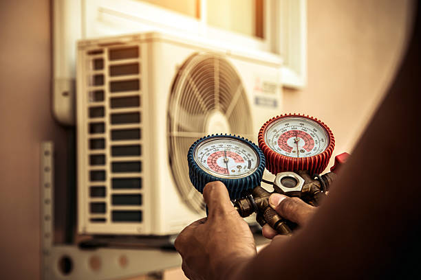 Professional Ac Installation technician working in Milburn, OK
